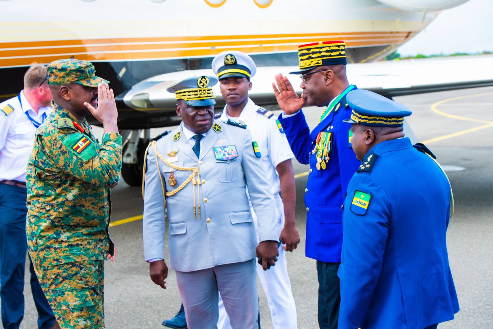 Gen. Muhoozi Kainerugaba Arrives in Gabon for Independence Day Celebrations